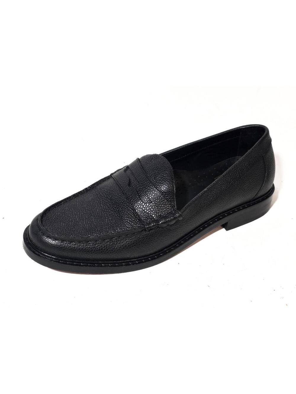 G.H. Bass weejuns loafers textured leather black men's shoes sz 8.5 M